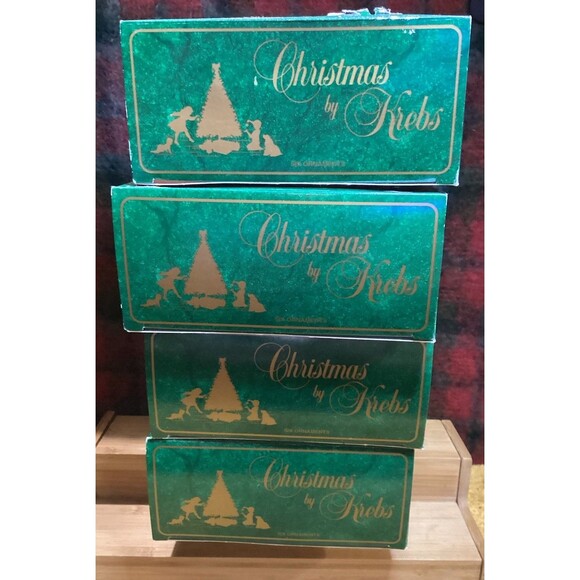 Christmas By Krebs Designer Glass Bulb Ornaments Candy Apple Red 6 Bulbs Per Box - Picture 9 of 12